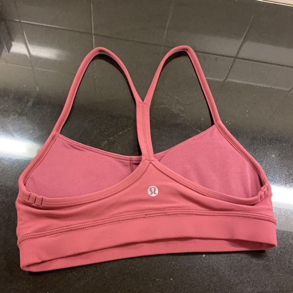 Lululemon Flow Y Bra Misty Merlot Size 4 - Picture 2 of 2